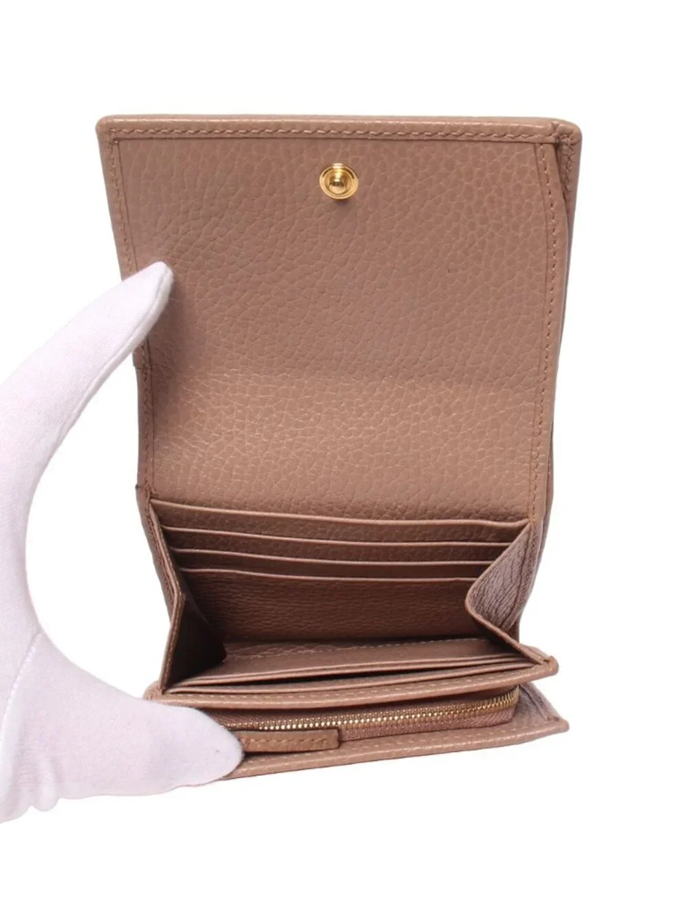 Gucci Bifold Wallet Beige - Picture 3 of 10